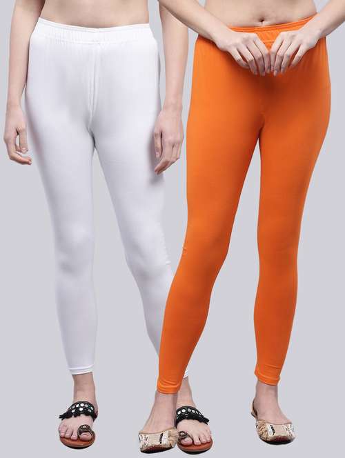 orange cotton leggings - 20173512 -  Standard Image - 0