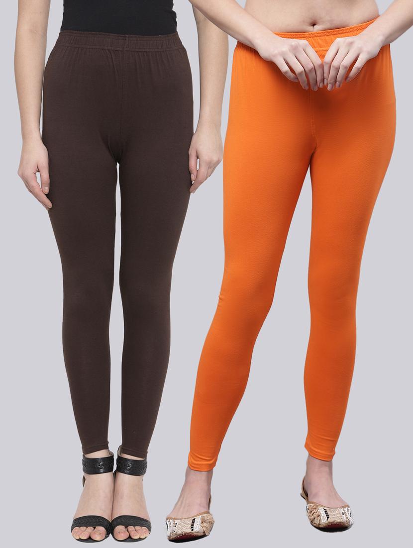 orange cotton leggings - 20173515 - Zoom Image - 0