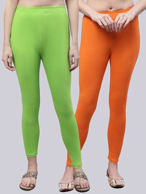 pack of 2 solid cotton legging - 20173528 -  Standard Image - 0
