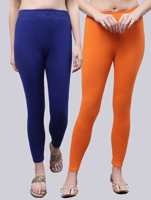 pack of 2 solid cotton legging - 20173532 -  Standard Image - 0