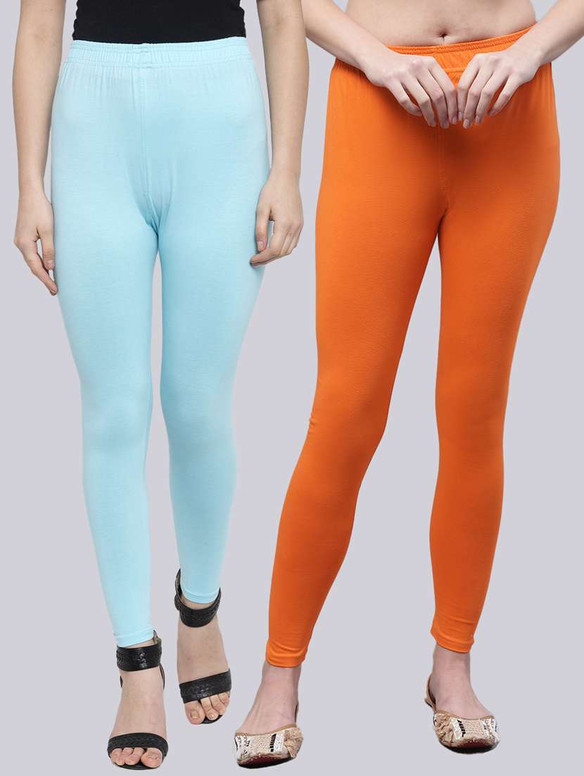 pack of 2 solid cotton legging