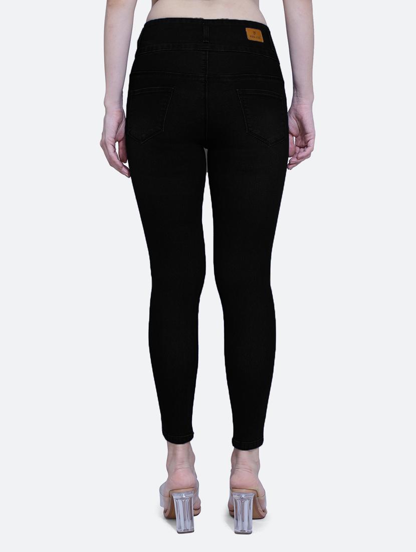 solid high rise jeans - 20173615 - Standard Image - 3