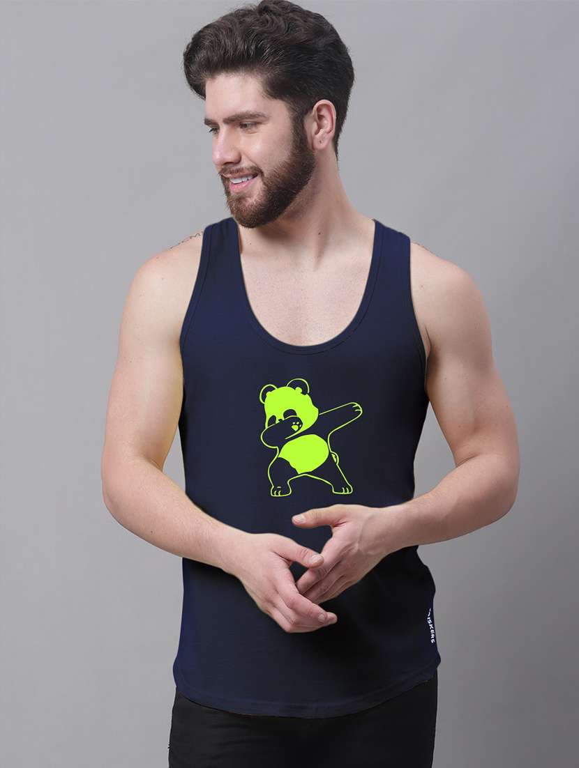 round neck printed vest - 20173813 - Zoom Image - 0