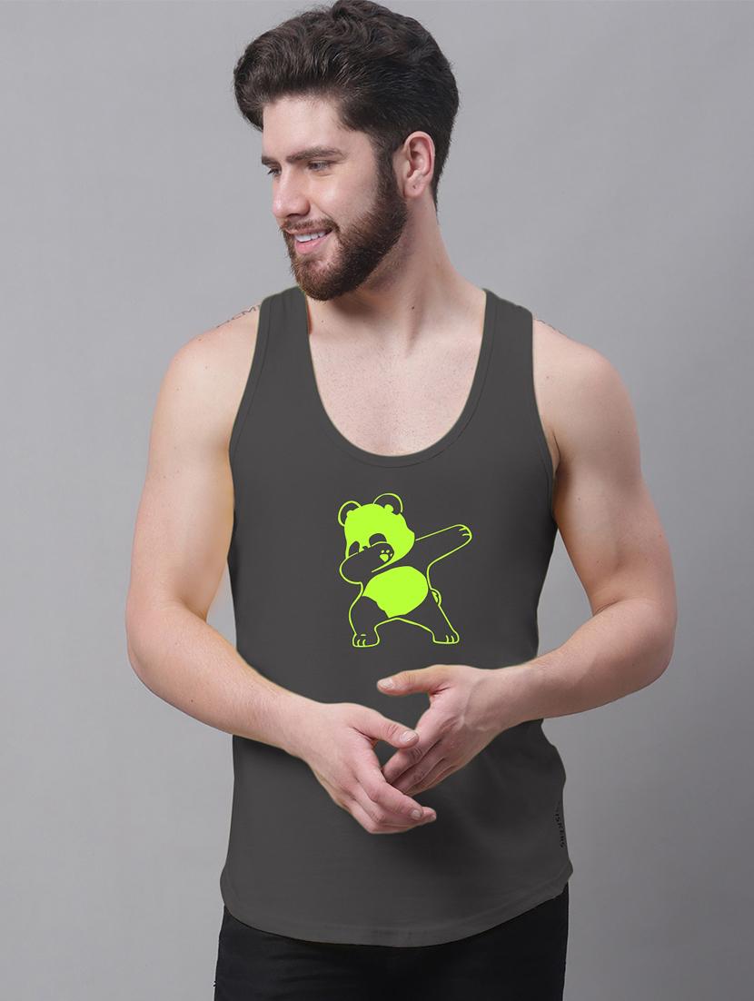 round neck printed vest - 20173814 - Zoom Image - 0