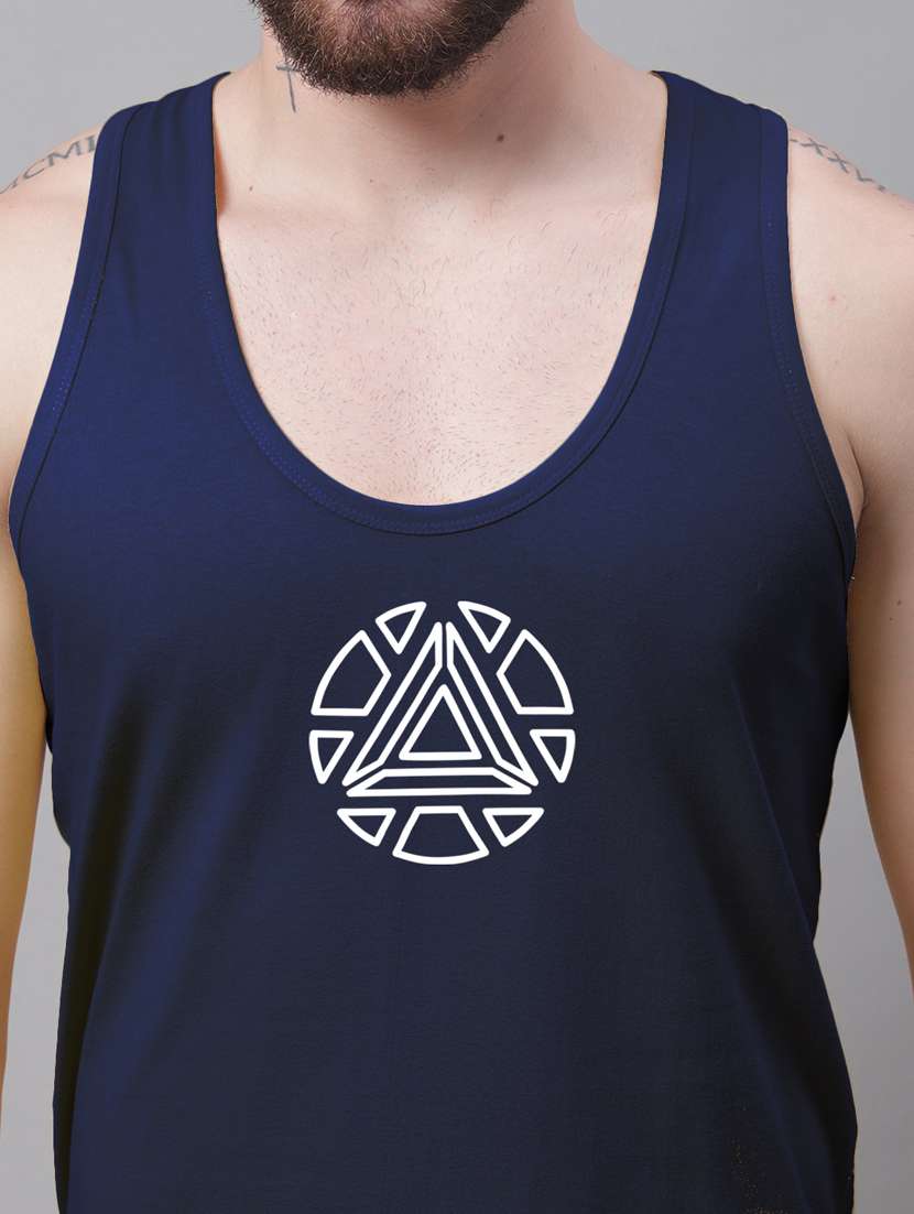 round neck printed vest - 20173823 - Standard Image - 5