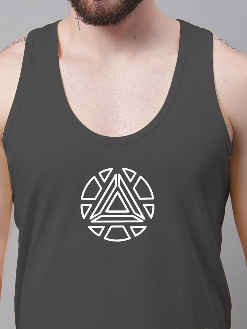 round neck printed vest - 20173825 - Standard Image - 5