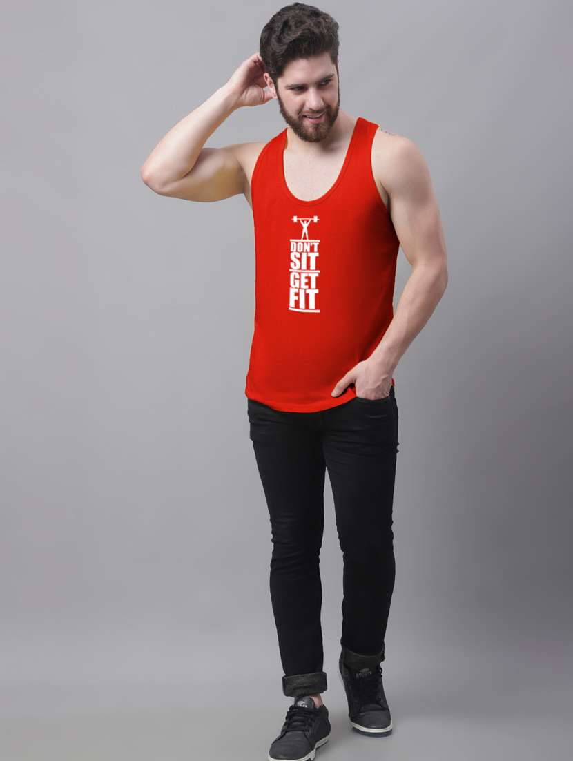 round neck printed vest - 20173858 -  Standard Image - 3