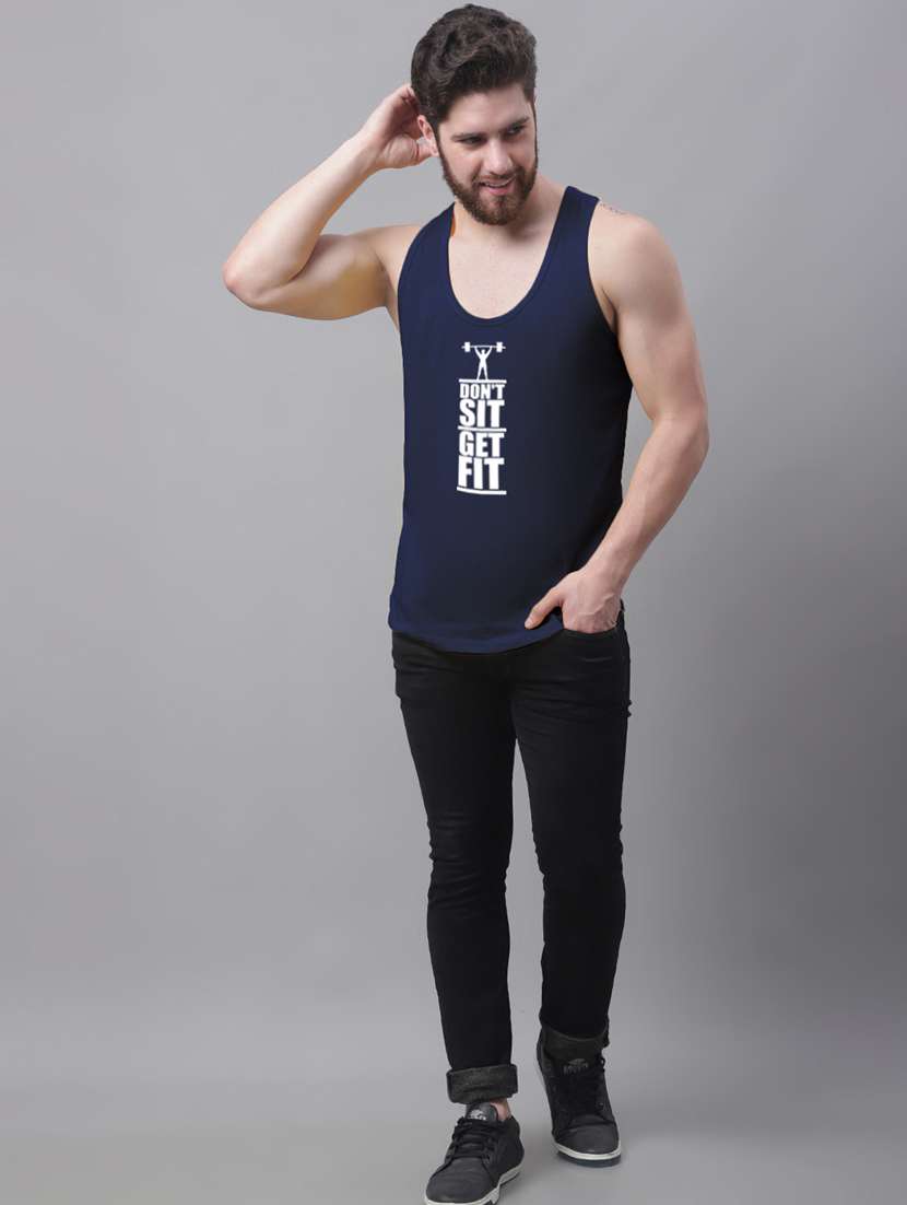 round neck printed vest - 20173862 - Standard Image - 3