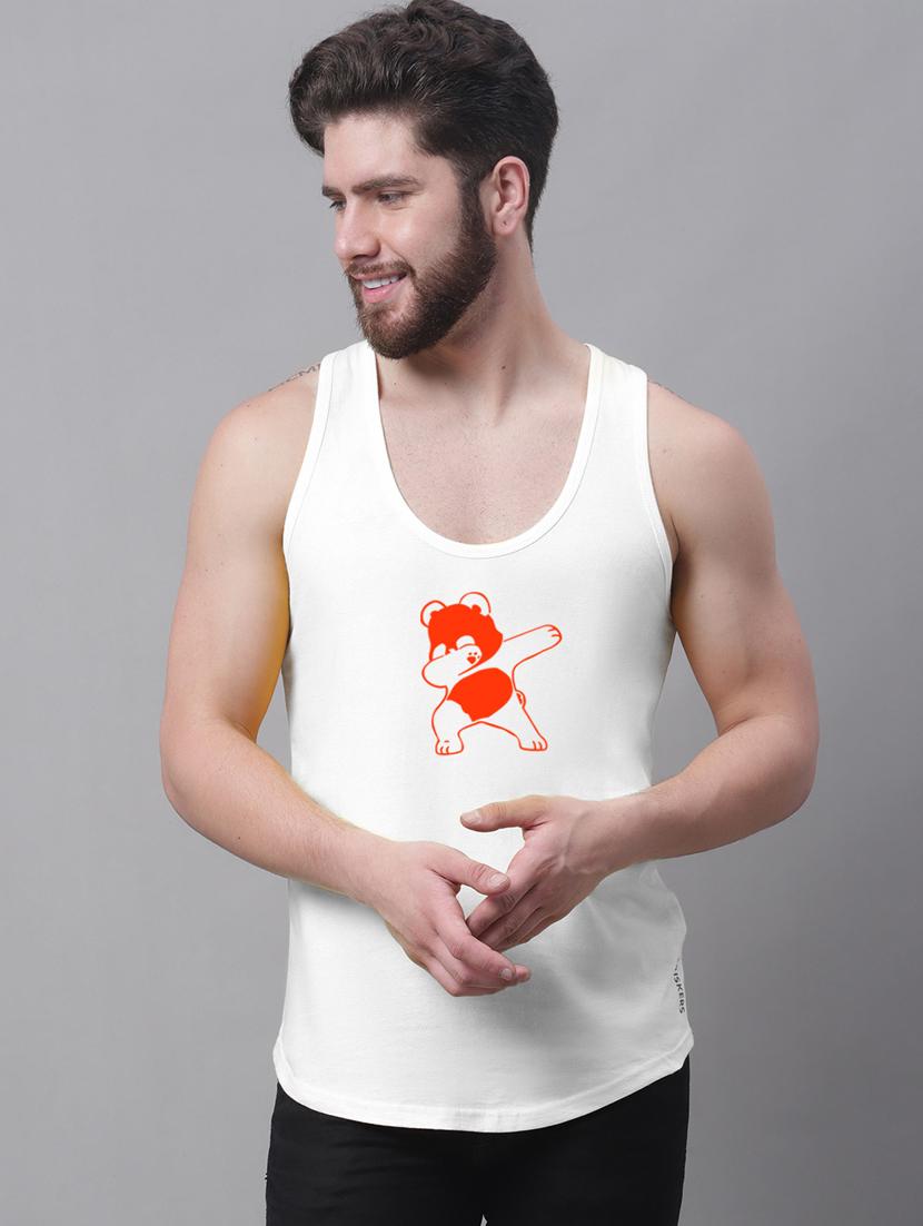 round neck printed vest - 20173866 - Zoom Image - 0