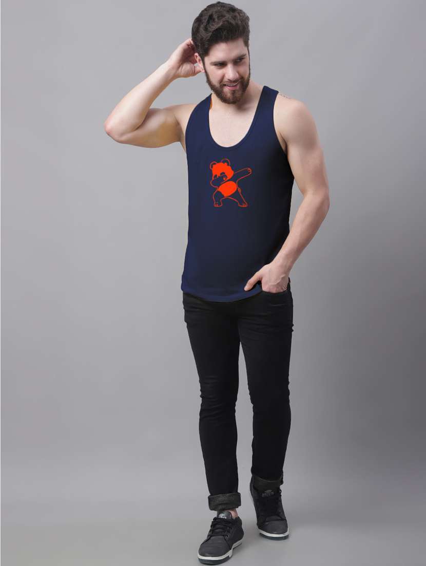 round neck printed vest - 20173870 - Standard Image - 3