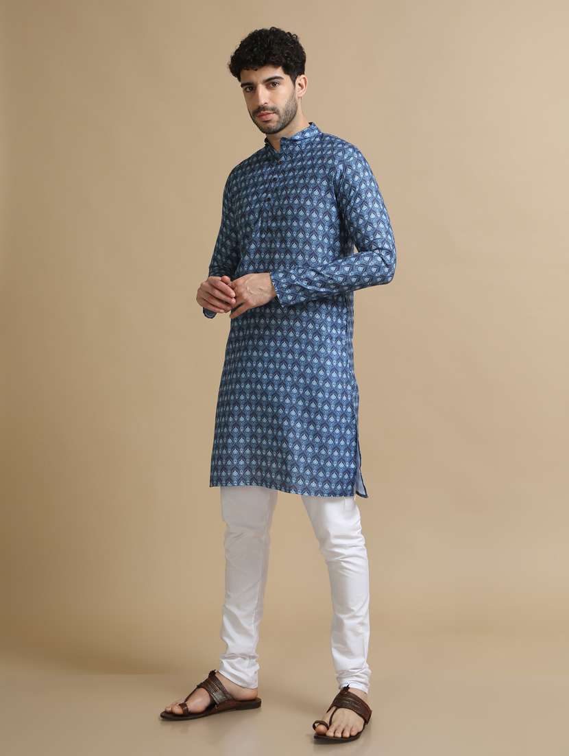 digital printed cotton kurta pyjama - 20173979 -  Standard Image - 3
