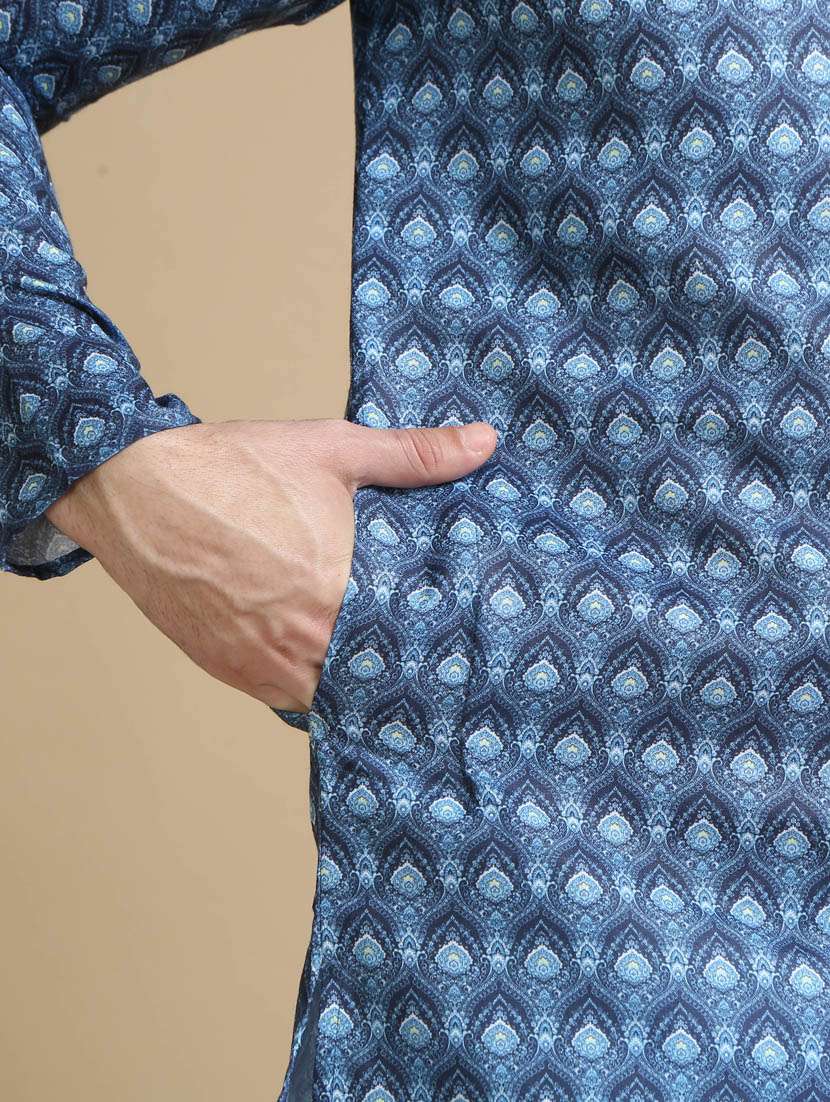digital printed cotton kurta pyjama - 20173979 -  Standard Image - 5
