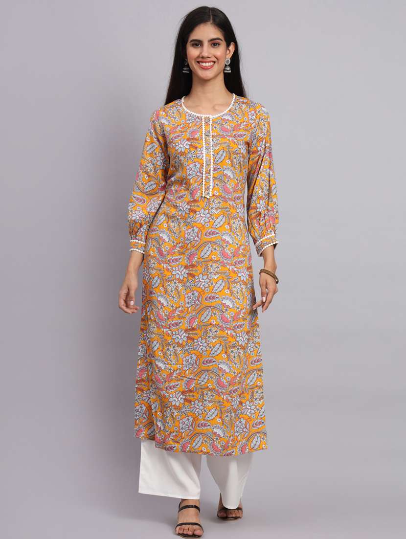 women printed kurta palazzo set 