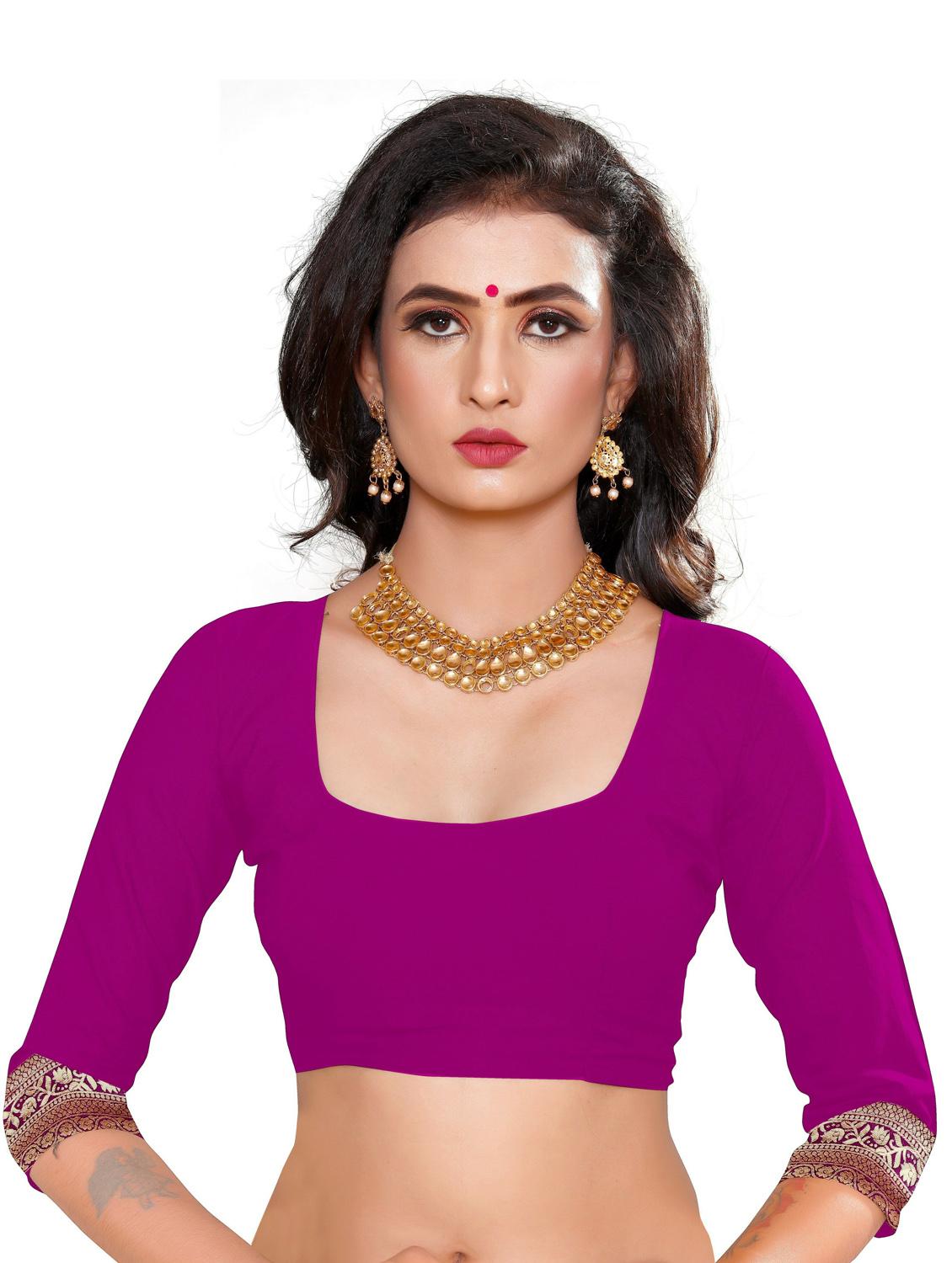 women's banarasi saree with blouse - 20175436 - Standard Image - 3
