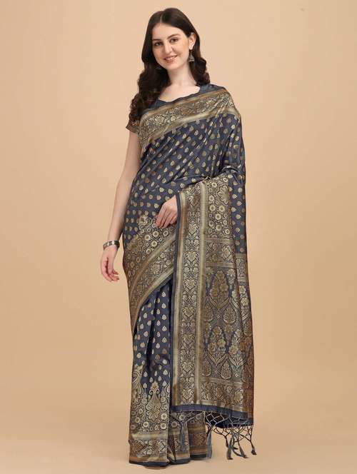 women's banarasi saree with blouse - 20175489 -  Standard Image - 0