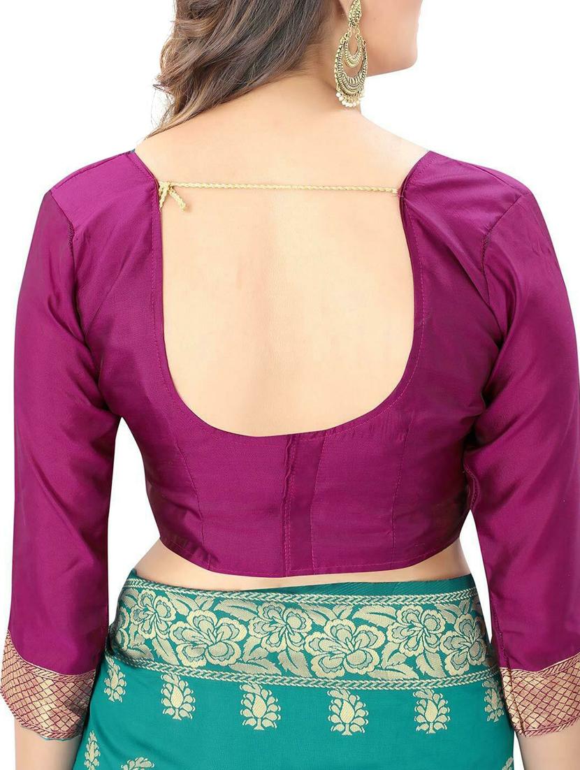 women's banarasi saree with blouse - 20175594 - Standard Image - 3