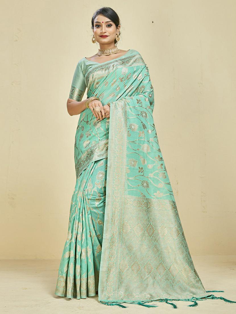 women's banarasi saree with blouse - 20175638 -  Zoom Image - 0