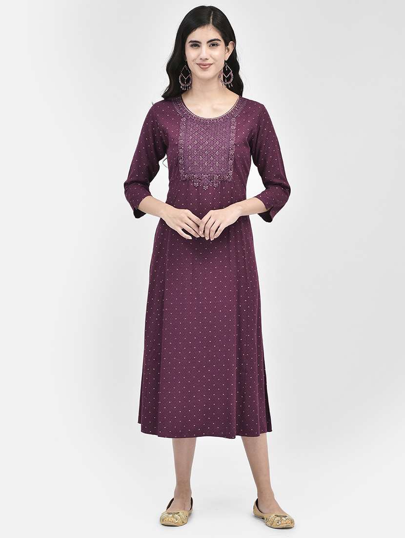 women printed ethnic dress