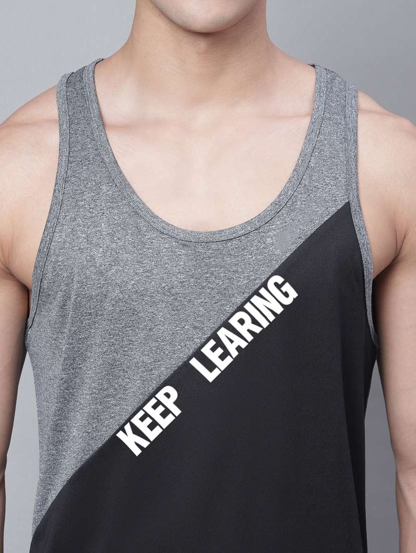 round neck color block vest - 20178477 -  Standard Image - 5