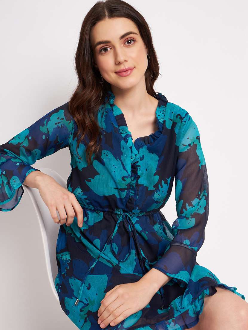 women's fit & flare floral dress - 20178539 -  Standard Image - 3