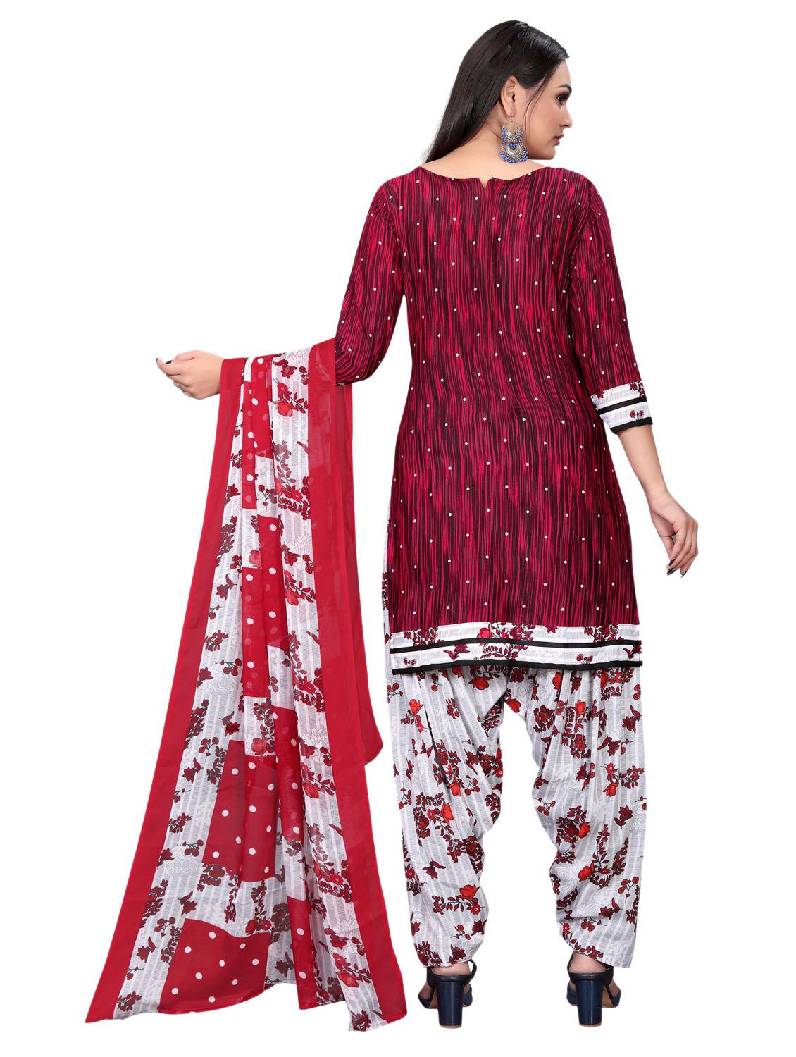 printed unstitched patiyala suit set - 20178694 - Standard Image - 3