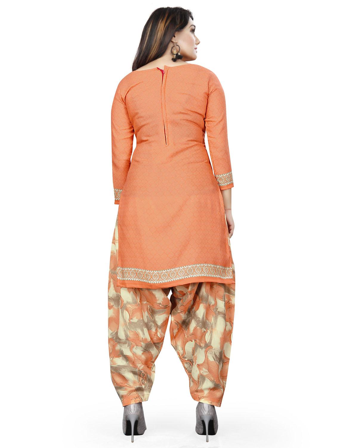 printed unstitched patiyala suit set - 20178699 - Standard Image - 3