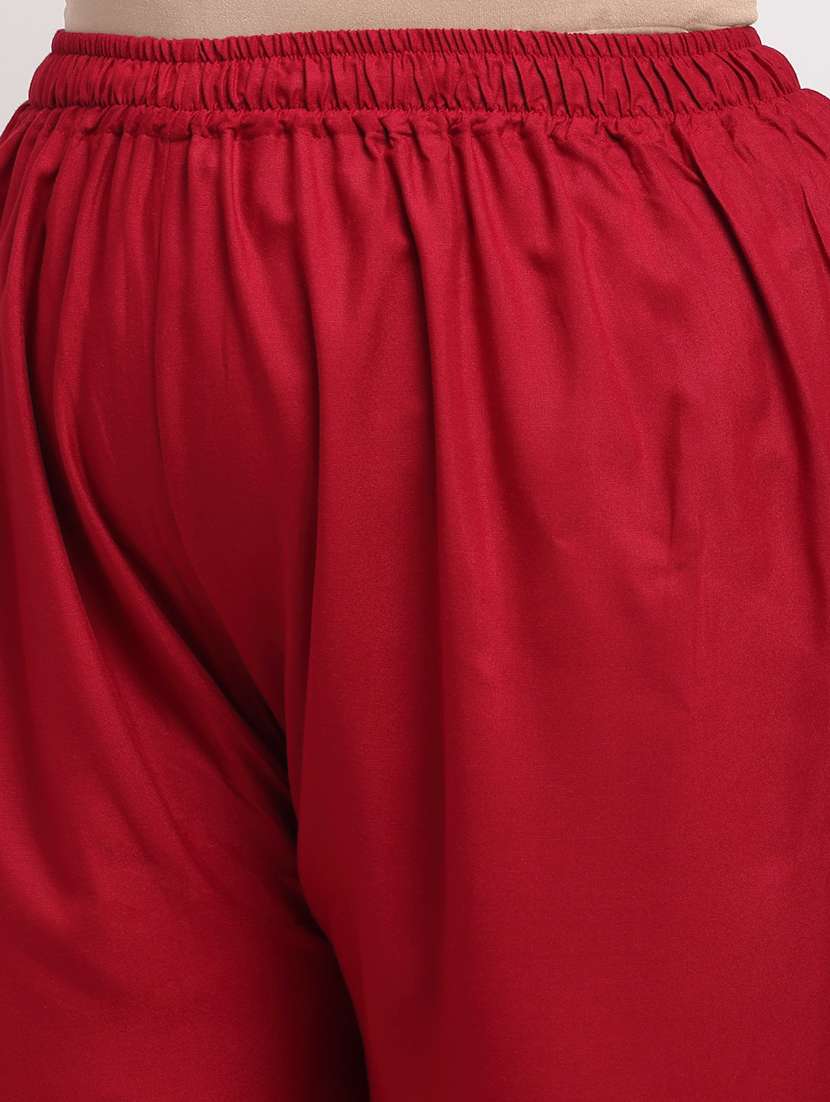 pack of 2 solid flared palazzo - 20179024 -  Standard Image - 5