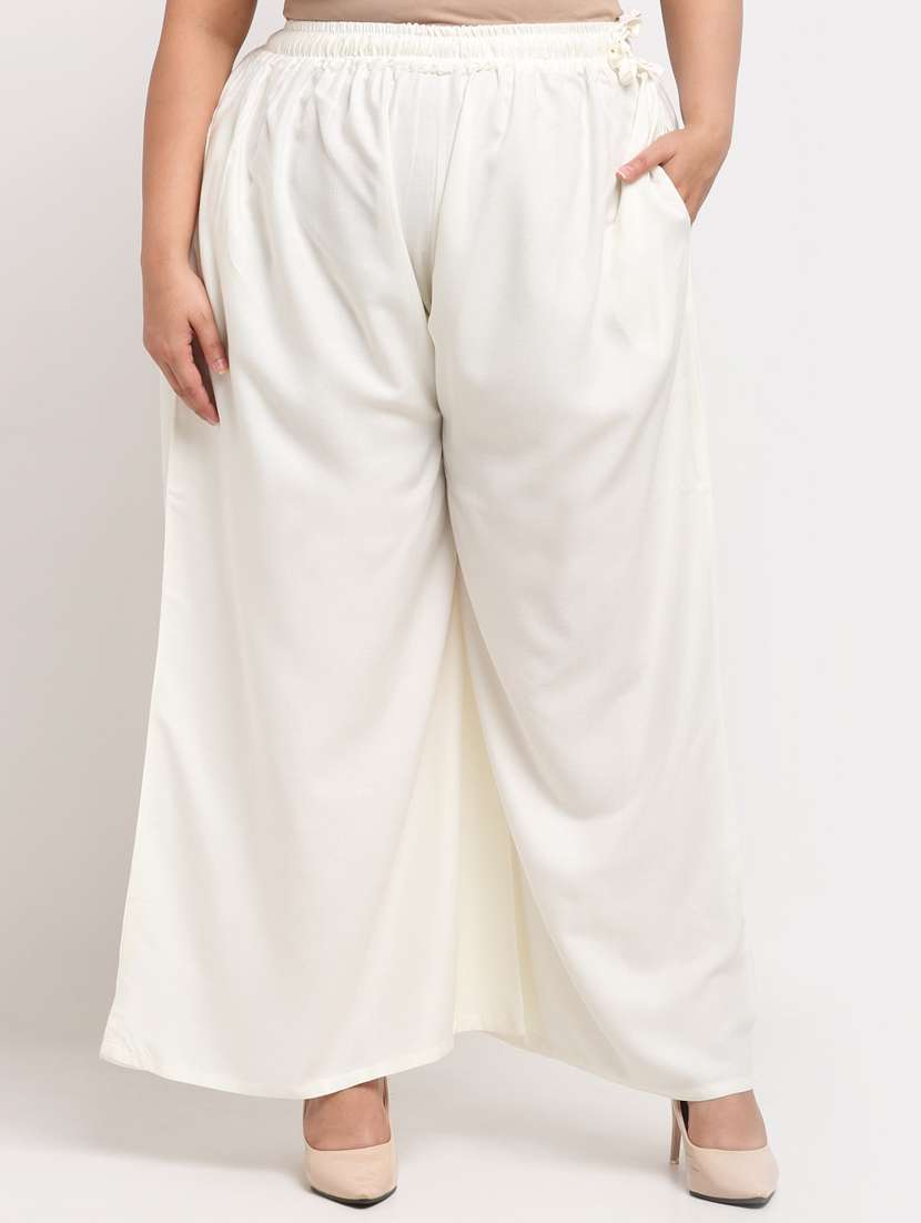 pack of 2 solid flared palazzo - 20179029 -  Standard Image - 3