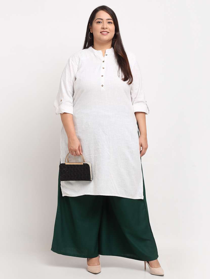 pack of 2 solid flared palazzo - 20179063 -  Standard Image - 5