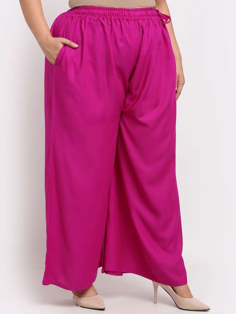 pack of 2 solid flared palazzo - 20179074 -  Standard Image - 3