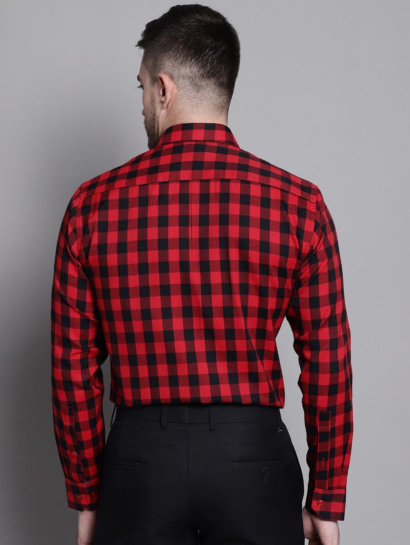mens checks formal shirt - 20182083 - Standard Image - 3