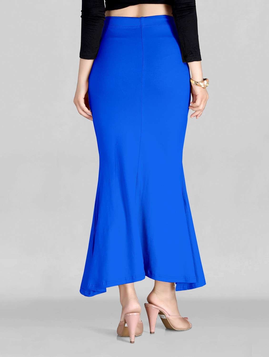solid fish cut saree shapewear - 20183295 - Standard Image - 3