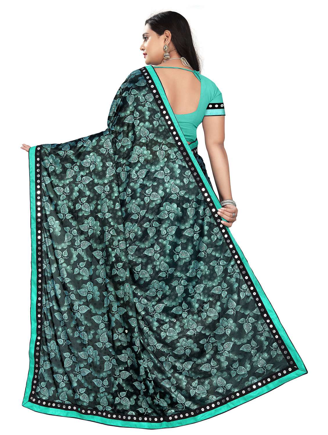 women's saree combo with blouse - 20183620 -  Standard Image - 3