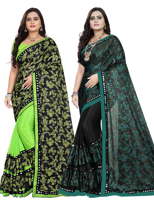 women's saree combo with blouse - 20183634 -  Standard Image - 0