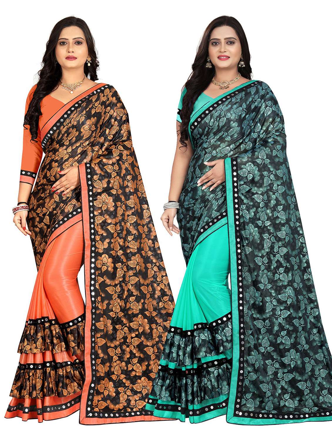 women's saree combo with blouse