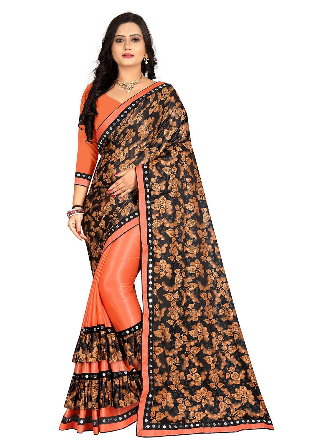 women's saree combo with blouse - 20183638 -  Standard Image - 3