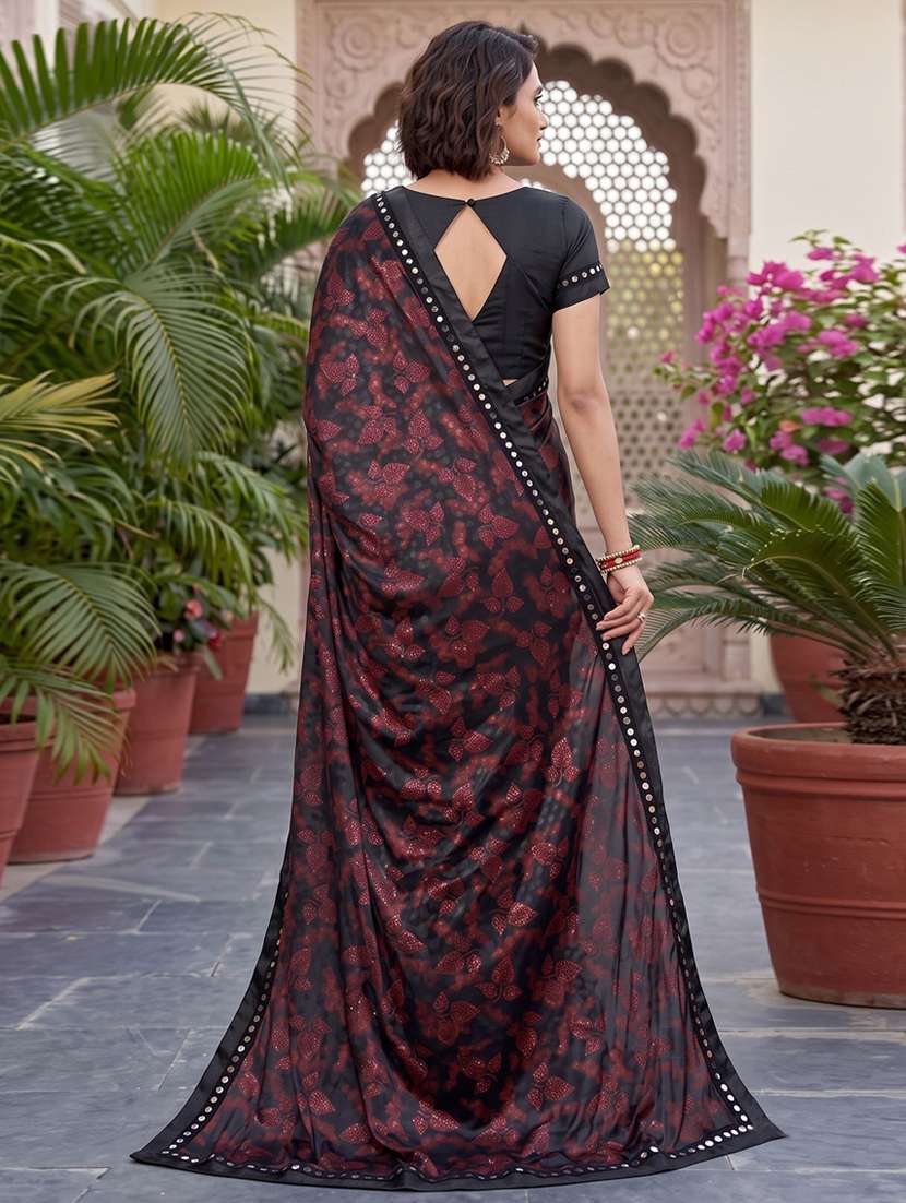 Women's Embellished Saree With Blouse - 20183639 -  Standard Image - 3