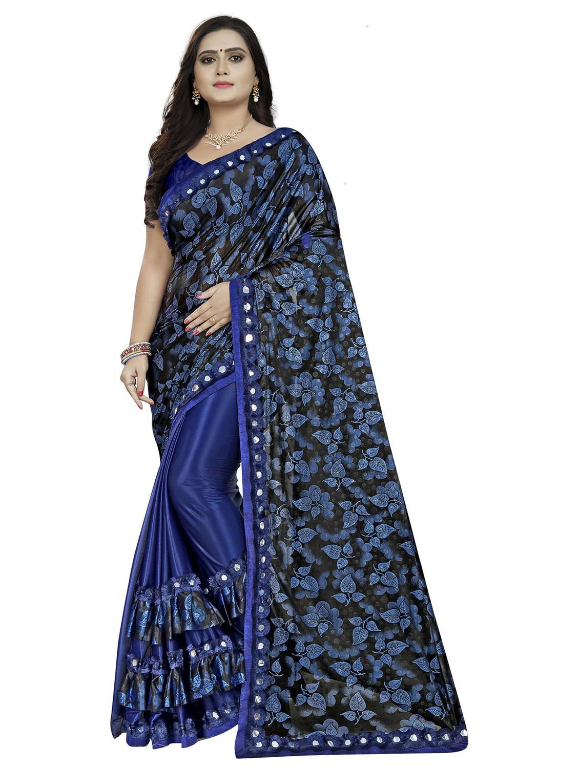 women's saree combo with blouse - 20183650 -  Standard Image - 3