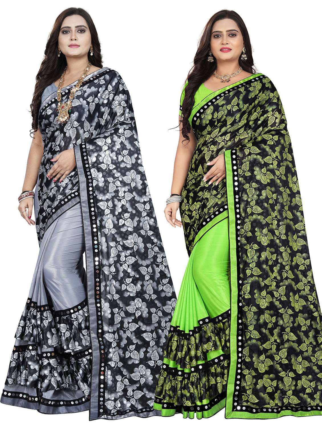 women's saree combo with blouse