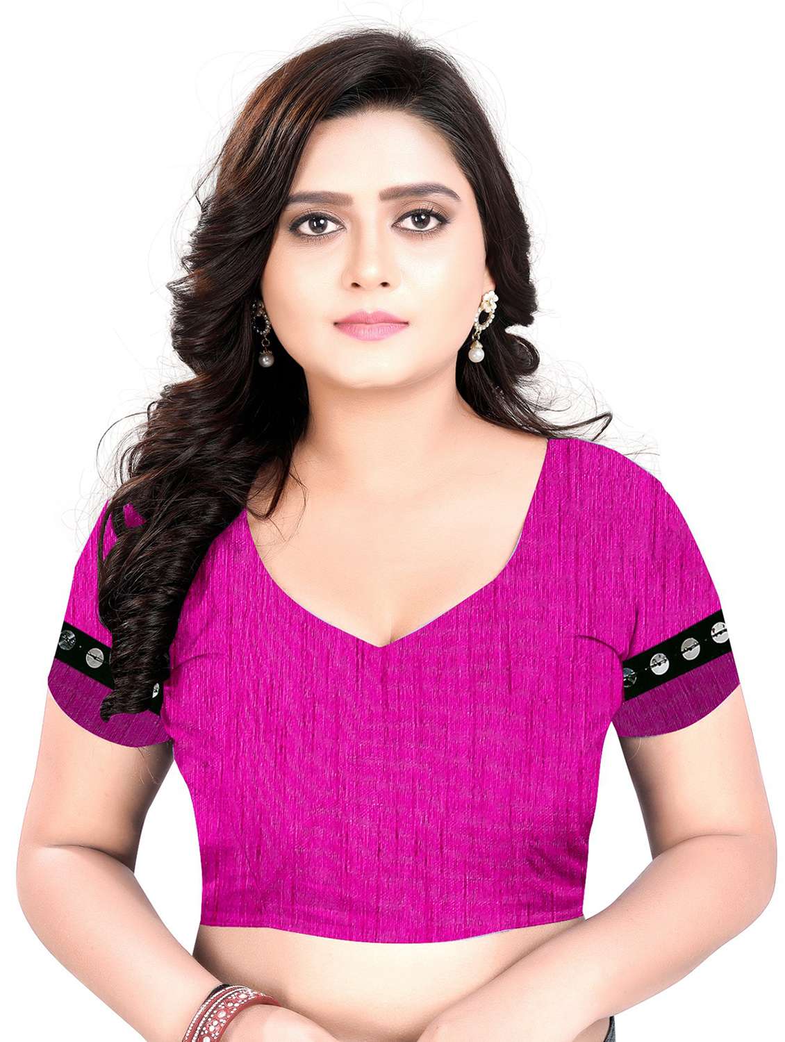 women's saree combo with blouse - 20183676 -  Standard Image - 5