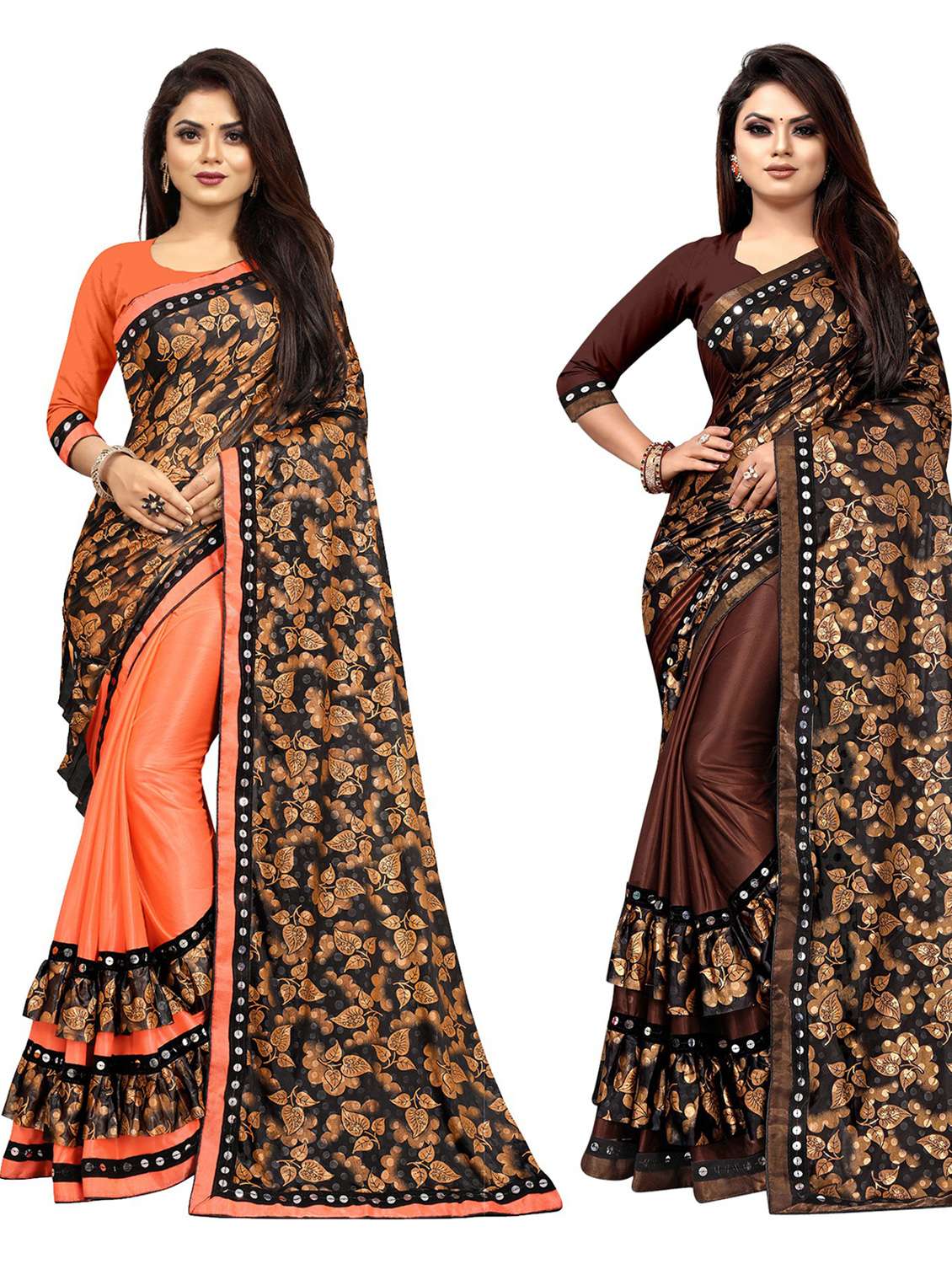 women's saree combo with blouse