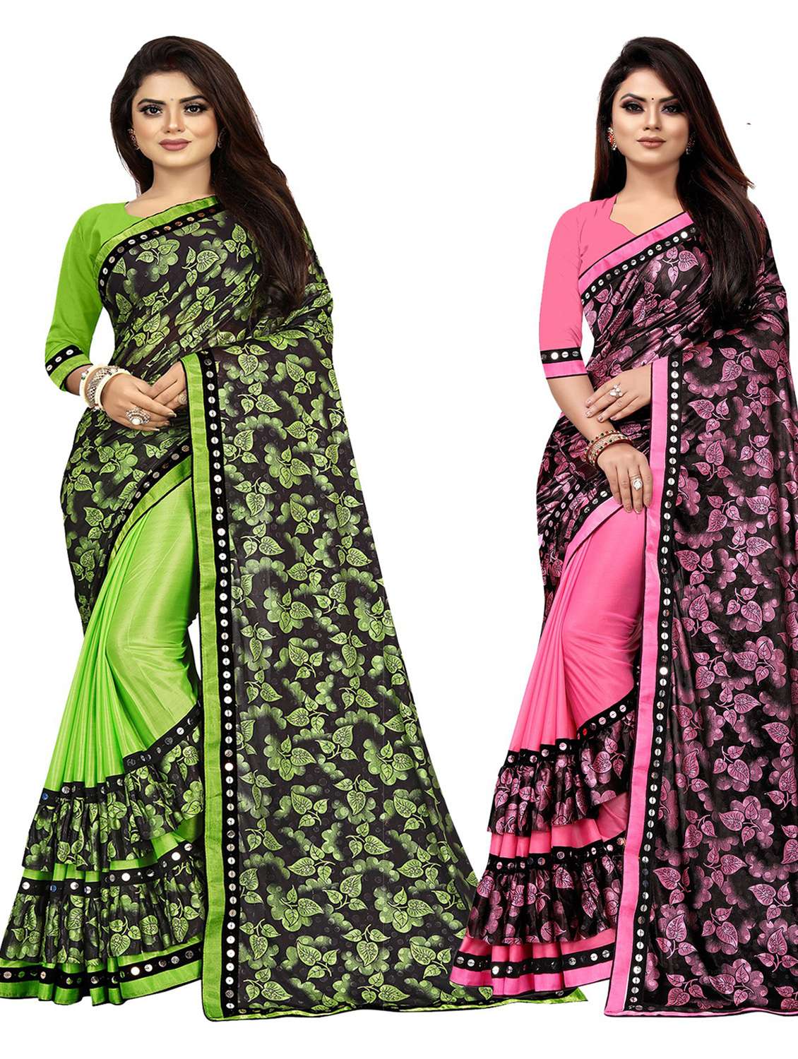 women's saree combo with blouse