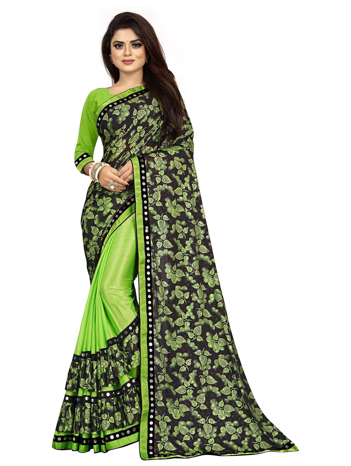 women's saree combo with blouse - 20183761 -  Standard Image - 3