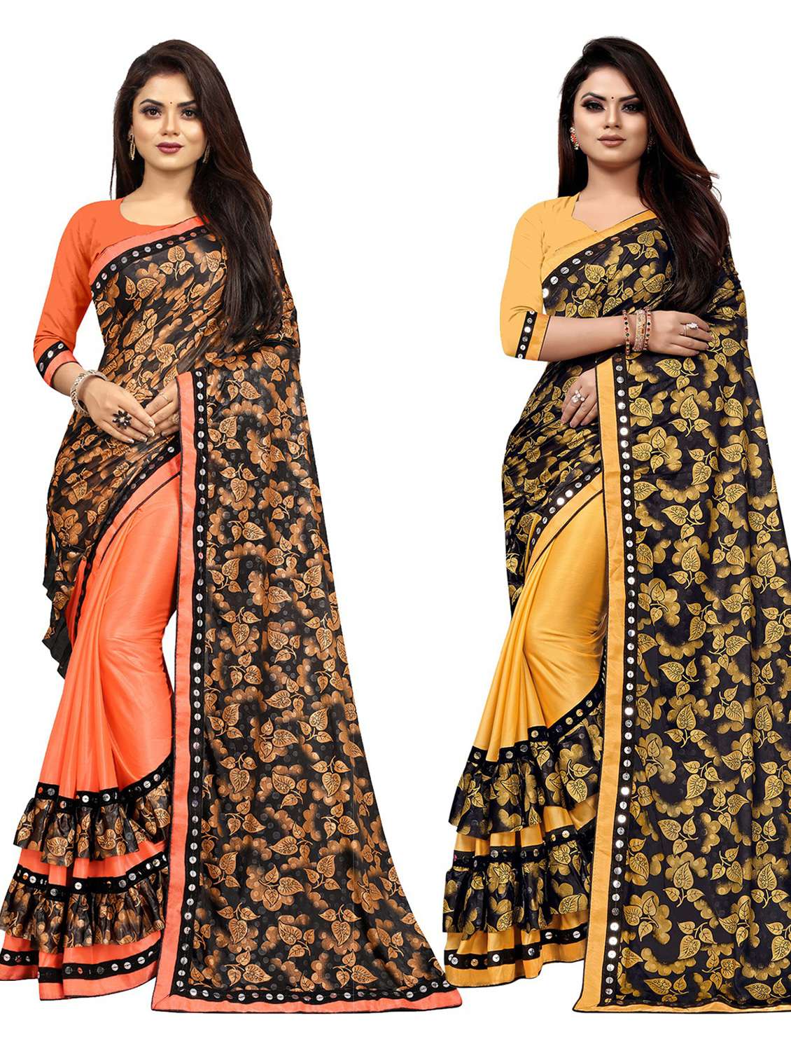 women's saree combo with blouse
