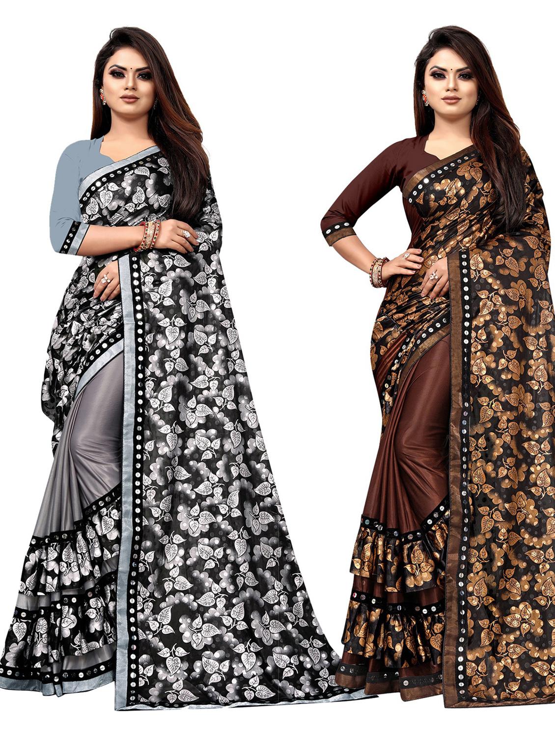 women's saree combo with blouse - 20183769 - Zoom Image - 0