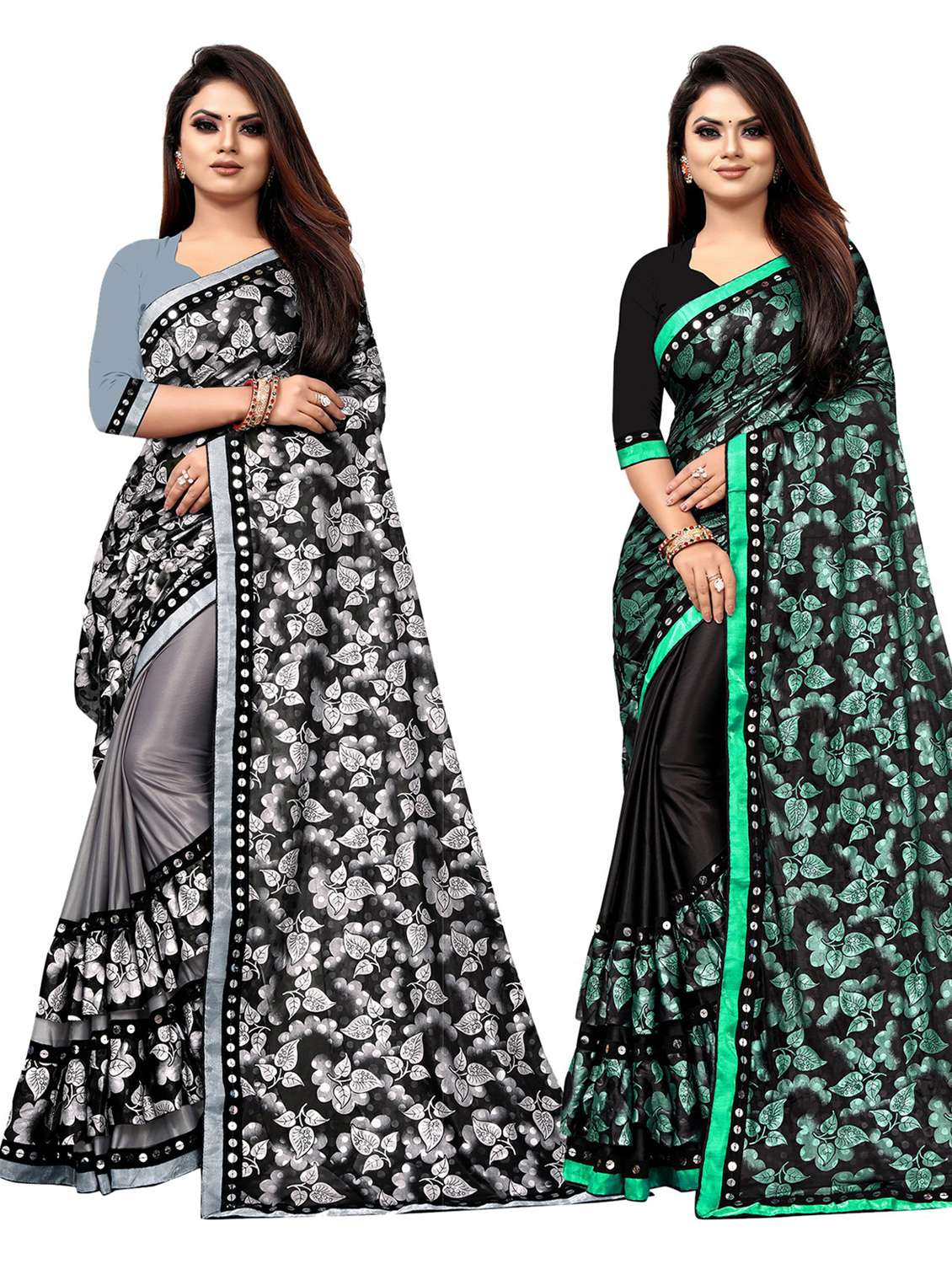 women's saree combo with blouse