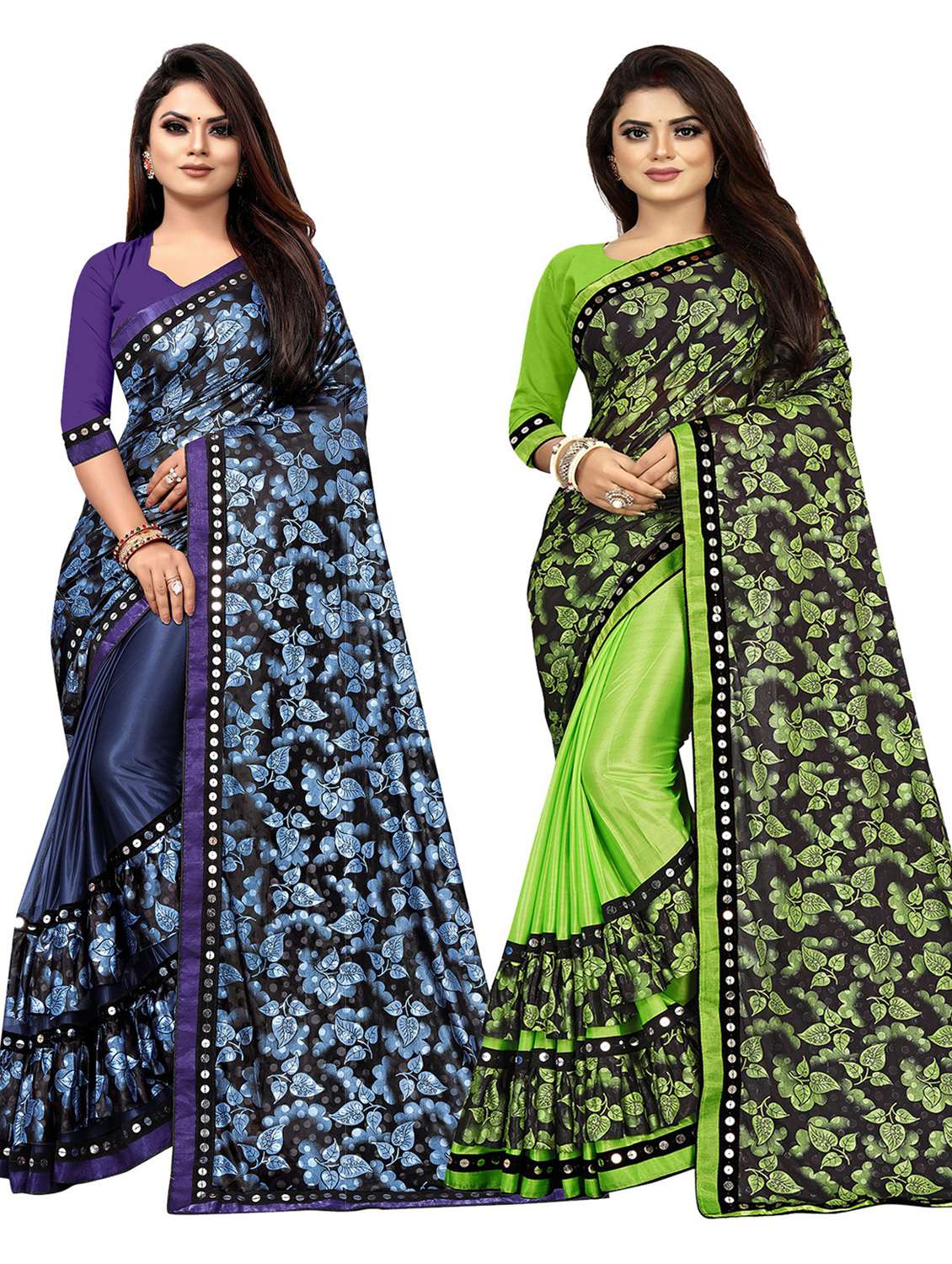 women's saree combo with blouse