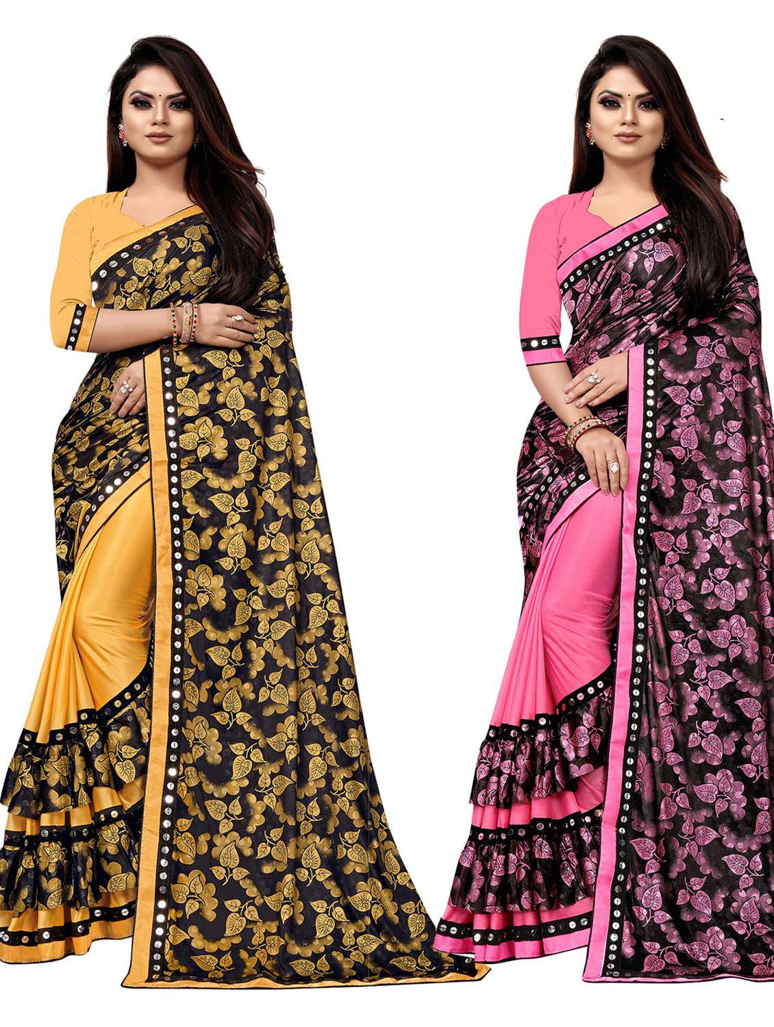 women's saree combo with blouse