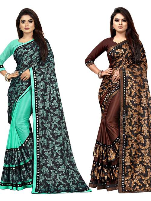 women's saree combo with blouse - 20183905 -  Standard Image - 0