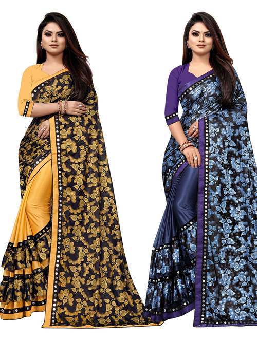 women's saree combo with blouse - 20183924 -  Standard Image - 0